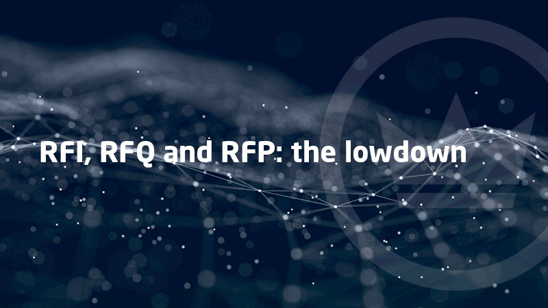 RFI, RFQ and RFP documents compared